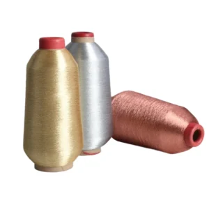 Elastic Polyester Metallic Yarn High Tenacity for Embroidery Weaving Hand Knitting MX MS MT