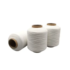Elastic Yarn 840# White Spandex and Polyester Double Cover Yarn for Making Smocking on Clothes