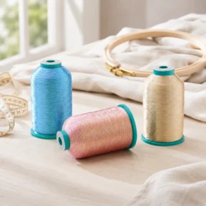 Embroidery Thread SAK Model MS Type Gold Silver Column Type Divided Full Metallic Cotton