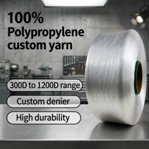 FDY Hollow Yarn 900D Denier OE 100% Polypropylene Standard Strength for Textile Weaving and Knitted Products