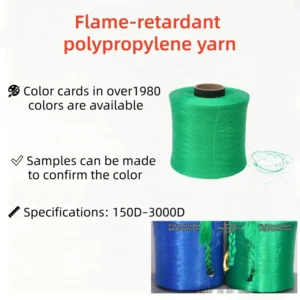 FDY Polypropylene Yarn 600D Flame retardant Yarn Is Suitable for Home Fabric 100% pp Polypropylene Yarn
