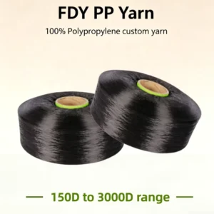 FDY Polypropylene Yarn 630 Black Recycled Hollow Yarn with UV Resistance for Outdoor Products