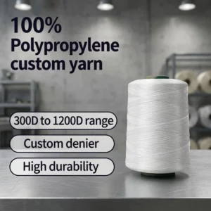 FDY Twisted Hollow Yarn OE 100% Polypropylene Standard Strength 300D Denier 48F 72F 96F 144F for Hand Knitting