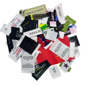 Fabric Custom Logo Woven Brand Name Garment Clothing Labels Embroidery Label Satin Neck Tags for Clothing Main T shirt