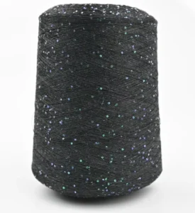 Factory 100% Cashmere Yarn Lurex Sequin Bean 2/26NM Ready Made Custom Fancy Yarn for Luxury Glove
