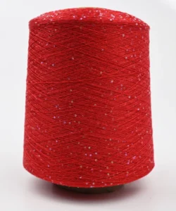 Factory 100% Cashmere Yarn+Lurex Sequin Bean 2/26NM Ready Made Custom Fancy Yarn for Kids Glove