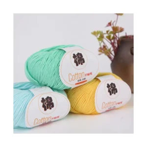 Factory 100% Cotton Yarn Warm Comfortable for Woven Knitting Hand Knitting Dyed Fancy Style with Recycled Feature