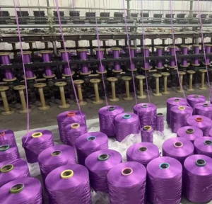 Factory 100% Polyester Cotton Blended Yarn Dyed Eco Friendly Recyclable Direct Sales Used in Mop Production