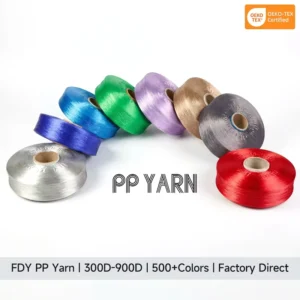 Factory 100% Polypropylene Yarn Various Colors Abrasion Resistant Thread Anti Uv Acidproof Flame Retardant PP Yarn