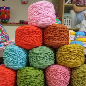 Factory 200g Roll Knitting Hand Crochet Acrylic Yarn 5mm Round Strand Baby Milk Cotton Ring Soft Fancy Tufting Yarn