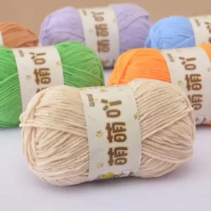 Factory 50g Dyed Ball Yarn for Hand Knitting Crochet Baby Sweater 100% Polyester Yarn