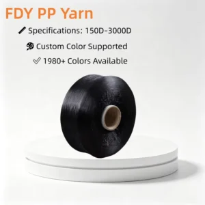 Factory 630D Black Recycled Hollow Yarn High Tenacity PP Yarn Suitable for Pet Supplies