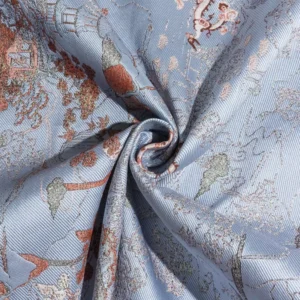 Factory Customized High end Clothing Brocade Polyester Women Dress Fabrics Garments JMJ6042M