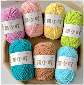 Factory Direct 100% Polyester Chenille Fancy Yarn Hand Woven with Dyed Pattern for Knitting and Sewing