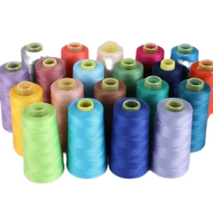 Factory Direct 100% Polyester Core Spun Yarn 402 High Strength Dyed Pattern Custom Colors for Knitting