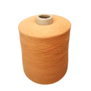 Factory Direct Cotton Covered Spandex Yarn 32S + 40D Orange Spandex Covered Nylon Yarn