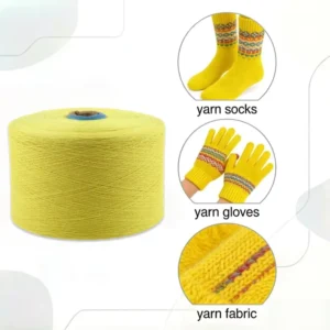 Factory Direct Ne 3.5s 32s Light Yellow 30% Cotton Spun Yarn Dyed T C Weaving Anti Bacteria Moisture Absorbent