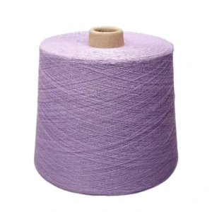Factory Direct Sale 100% Cotton 32 Combed Yarn Light Purple Hand Knitting Recycled Open End OE Cotton Blended Yarn