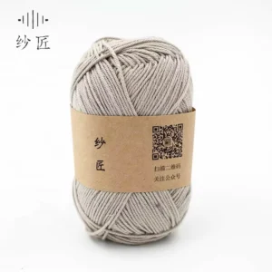 Factory Direct Sale 100% Organic Crochet Yarn Cotton Handknititng Blended Yarn 50g Ball