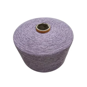 Factory Direct Sale 5-21 OE Yarn Light Purple Hand Knitting Recycled Open End OE Cotton Blended Yarn
