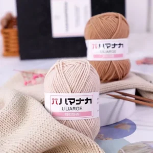 Factory Direct Sale Soft Hand Knitting Yarn 25grams Various Colors Dyed Milk Cotton Baby Yarn for Crochet Handknitting Bag Doll