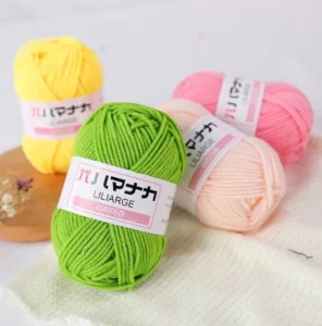 Factory Direct Sale Soft Melange Yarn 25 Grams Various Colors Hand Knitting Crochet Baby Doll Bag Dyed Milk Cotton Handknitting