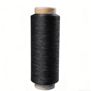 Factory Direct Sales 100% Polyester DTY Yarn Colored Dope Dyed Black Semi dull S Twist AA Grade High Tenacity Sewing