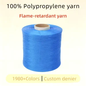 Factory Direct Sales 100% Polypropylene Yarn 600D Flame Retardant Yarn for Textile and Knitted Accessories FDY PP Yarn
