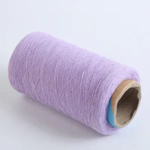 Factory Direct Sales of 10S 21S Dyed Nylon Cotton Blended Yarns for Embroidery Sewing Knitting Weaving Purple Yarn