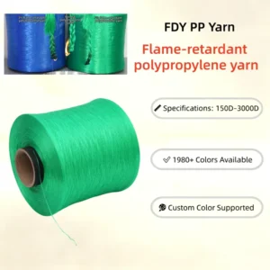 Factory Direct Sales of FDY Polypropylene Yarn 300D Flame retardant Yarn Suitable for Data Cable Polypropylene pp Yarn