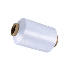 Factory Direct Supply DTY 75D Polyester Low Elasticity Chenille Yarn Black and White Bleached Woven Labels