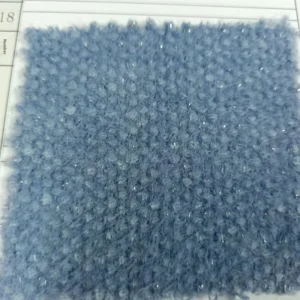 Factory Direct Supply Plain Silver Ferret 400gsm Yarn Dyed Weft Knitted Medium Weight Anti Pill Polyester Metallic Silicone