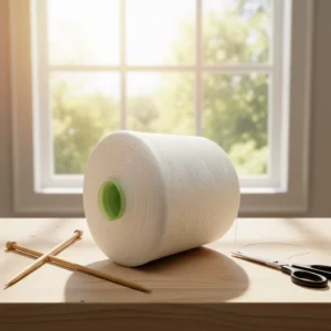 Factory Directly Recycled Polyester Spun Yarn Sewing Thread for Knitwear Woven Jeans