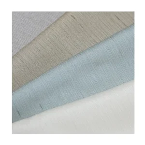 Factory Directly Support Multi Colors Solid 100% Polyester Imitation Dupioni Blackout Jacquard Curtain Fabric OEKO-TEX Certified