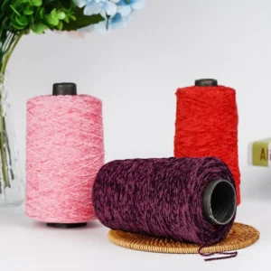Factory Dyed Polyester Fancy Yarn Giant Chenille Yarn for Hand Knitting Yarn
