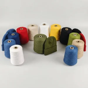 Factory Eco Recycled Cotton Polyester Blend Yarn OE Spun NE 3S 21S for Knitting Sweaters Hats Gloves