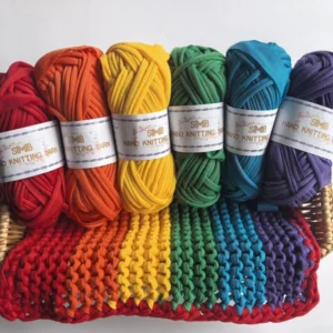 Factory Hand Crochet Zpagetti T Shirt Yarn 100% Polyester Cloth Ribbon Yarn