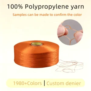 Factory High Durability PP Yarn 600D FDY Textile Yarn for Webbing Knitting & Weaving