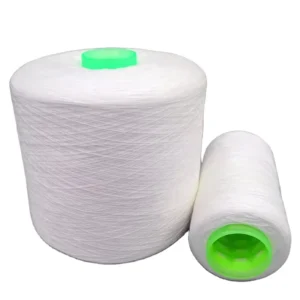 Factory High Tenacity Polyester Staple Spun Yarn with Plastic Dyeing Tube 50s/2 502 Raw White and Dyed
