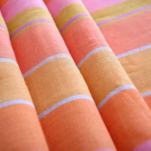 Factory Manufacture Trendy Comfortable Yarn Dyed Twill Plain Style Linen Cotton Fabric Woven for Boys European Flax