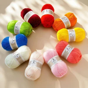 Factory Milk Cotton Yarn 4ply/5ply/8ply Acrylic Hand Knitting Yarn for Crochet