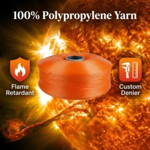 Factory Multicolored High Durability Acidproof PP Yarn 300D FDY Flame Retardant 100% Polypropylene Yarn for Weaving