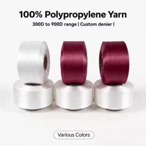 Factory Multifilament Yarn 400D FDY Anti Uv Textile Weaving Multicolored Fio De Polipropileno For Backpacks