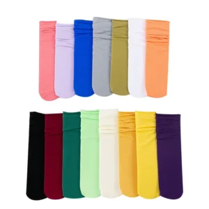 Factory OEM Custom Kids Slouch Socks Summer Thin Ice Silk Toddler Socks Baby Socks Manufacturer