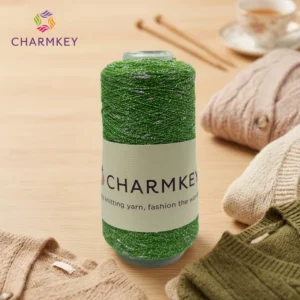 Factory OEM Metallic Lurex Water Knot Bead Knot Yarn Fancy Textured Yarn For Hand Crochet Knitting Garment Accessories