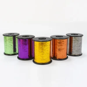 Factory Price 1 32 M Type Metallic Flat Polyester Lurex Yarn for Embroidery Weaving