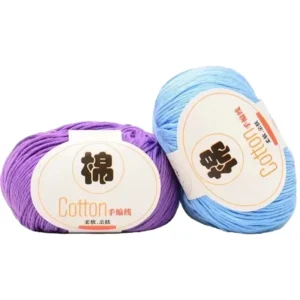 Factory Price 100% Organic Baby Mercerized Combed Cotton Yarn Hand-Knitting Dyed Pattern