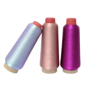 Factory Price 150D MS Metallic Embroidery Polyester Thread Gold Silver PET Metallic Weaving Yarn with Free Sample