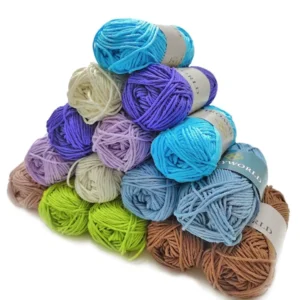 Factory Price 50Grams 2mm 9ly 100% Cotton Yarn for Crochet Hand Knitting