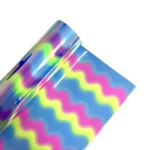 Factory Rainbow Metallic PET Yarn GRS OEKO Certified Colorful Decoration for Gifts Packaging & Printing Product